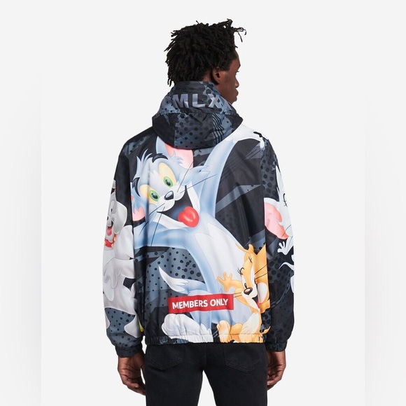 Members Only Tom And Jerry Midweight Jacket Size L - Picture 3 of 15